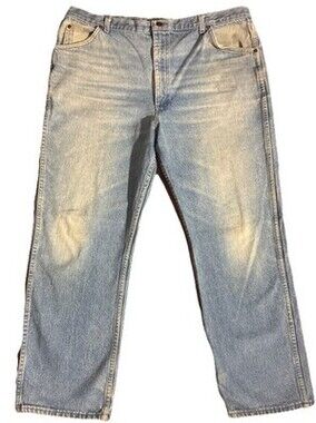 Vintage Roebucks Jeans Mens 40x29 Light Wash Relaxed Fit Workwear Denim Sears